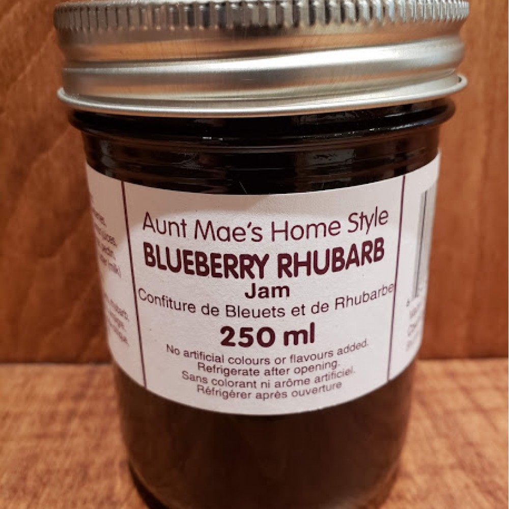 Homemade Blueberry Rhubarb Jam 250 ml